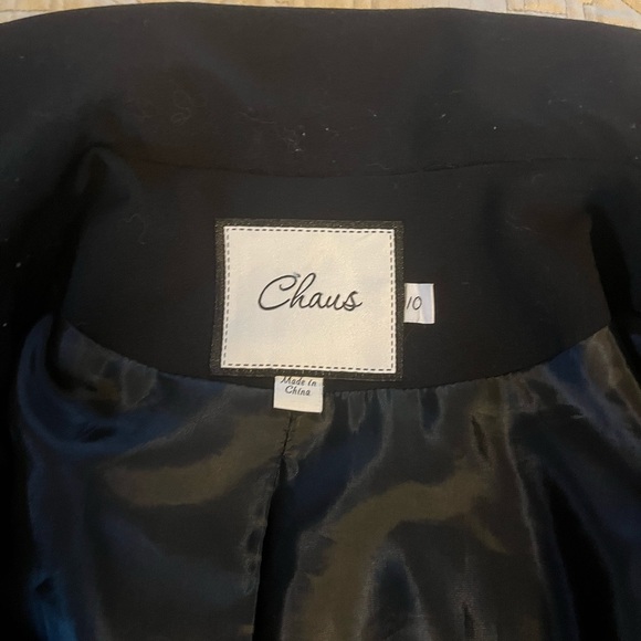 Chaus Nautical-inspired Blazer with Johnny Collar, Buttons & Leather detailing - Picture 4 of 5